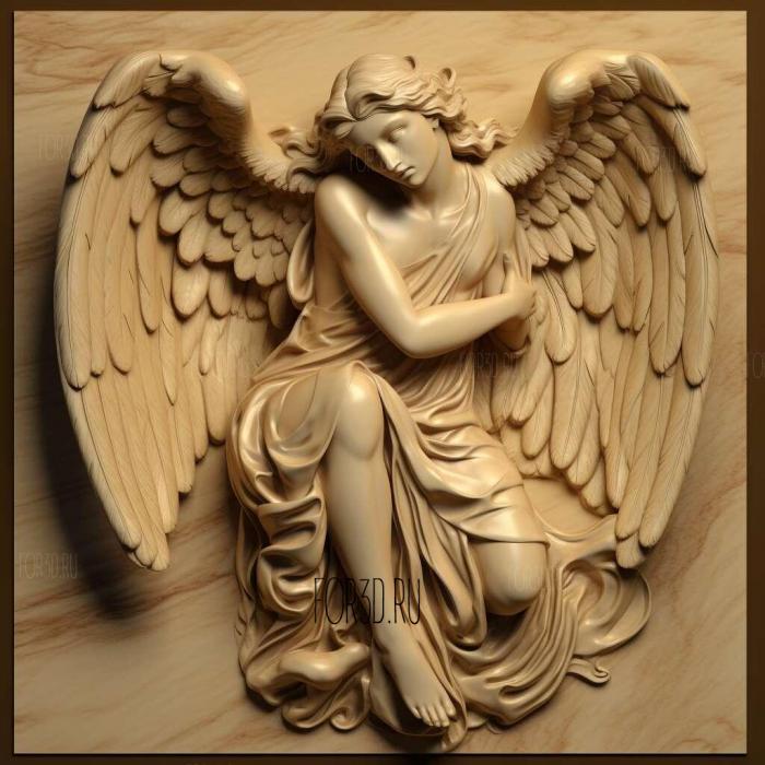 Angel series 3 stl model for CNC